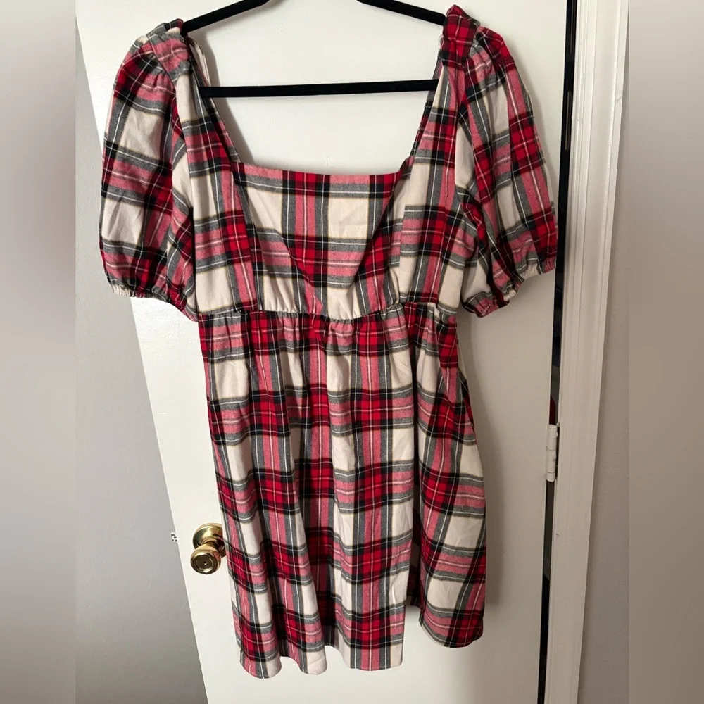 Show Me Your MuMu Red Plaid Dress - Picture 6 of 8